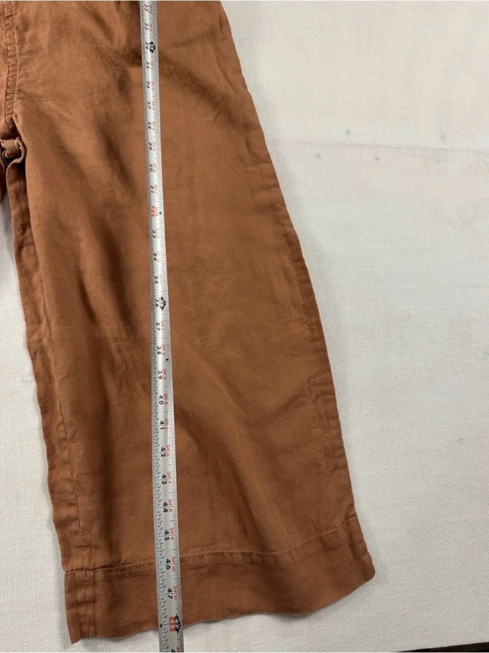 Everlane Wrap Linen Jumpsuit in Carob Brown
